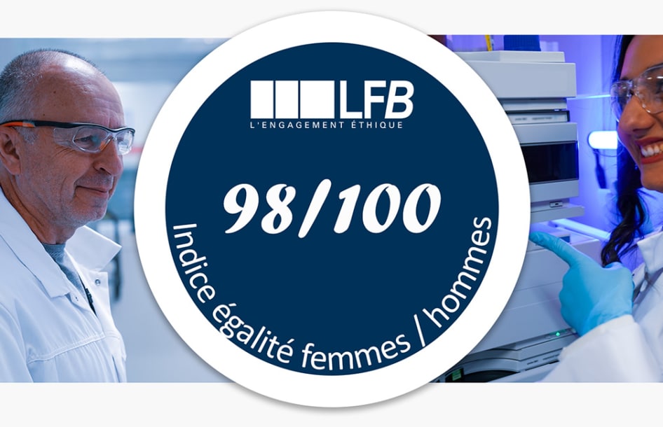 Indice d'égalité femmes/hommes du LFB en 2024: 98/100