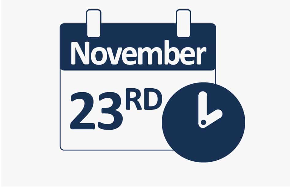 23rd November 2025