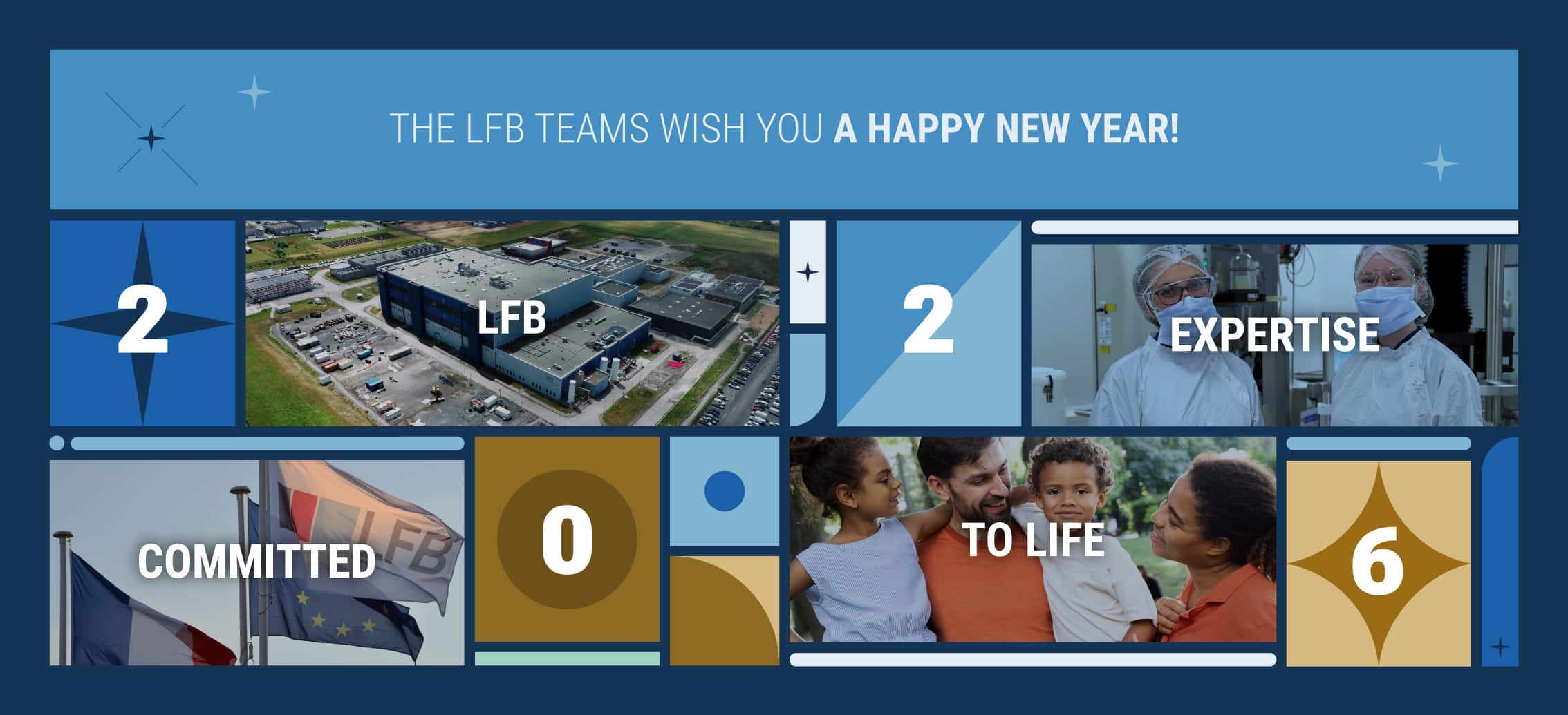 The LFB teams wish you a happy new year! LFB expertise committed to life.