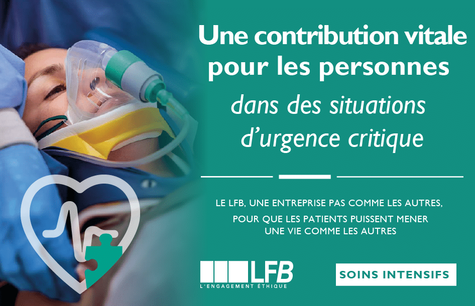 LFB Soins intensifs, une contribution vitale pour les personnes dans des situations d'urgence critique.